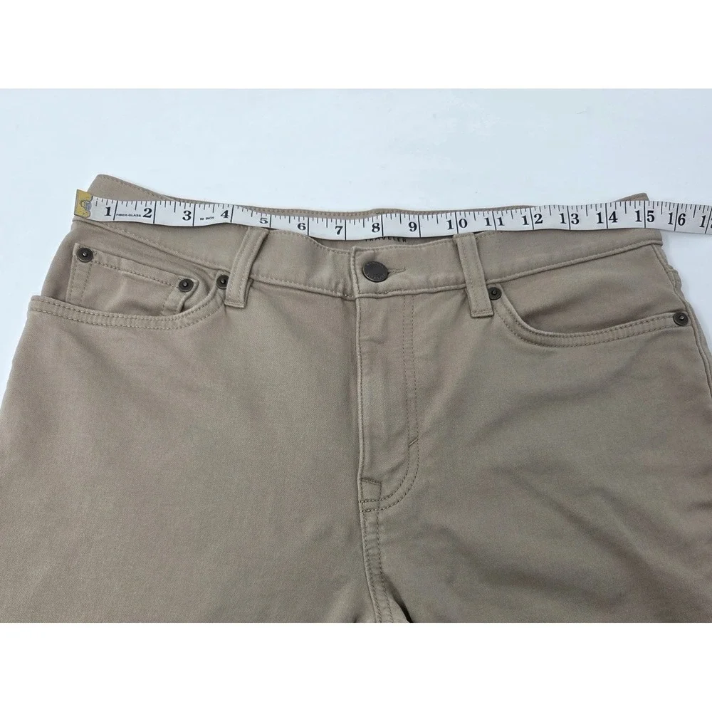 Banana‎ Republic Travel Jean Pants Mens 30x32 Brown Khaki Slim Fit Stretch
